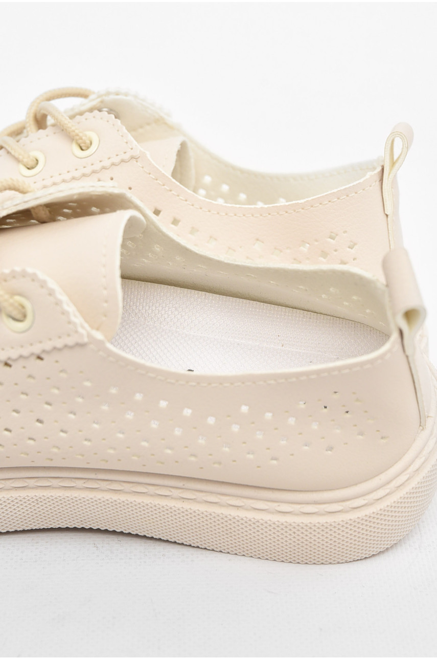 Мокасины женские молочного цвета 2024-86-3 211050 Мокасины женские молочного цвета 2024-86-3 211050