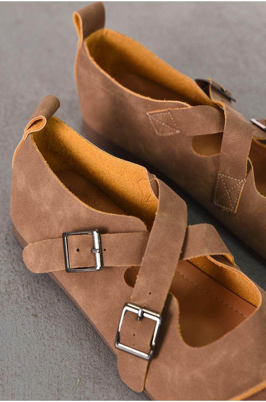 Балетки женские коричневого цвета D913-10 211056 Балетки женские коричневого цвета D913-10 211056