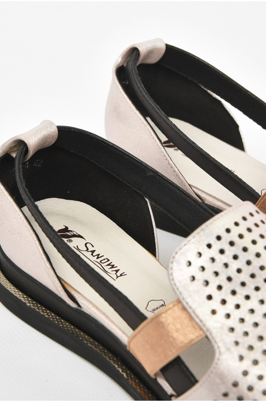 Босоножки женские розового цвета 1751-4 211078