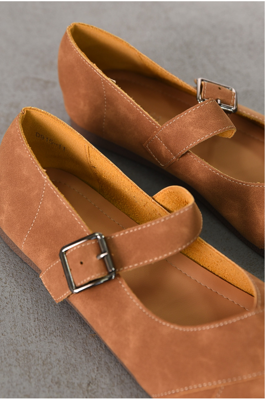 Балетки женские светло-коричневого цвета D915-11 211080