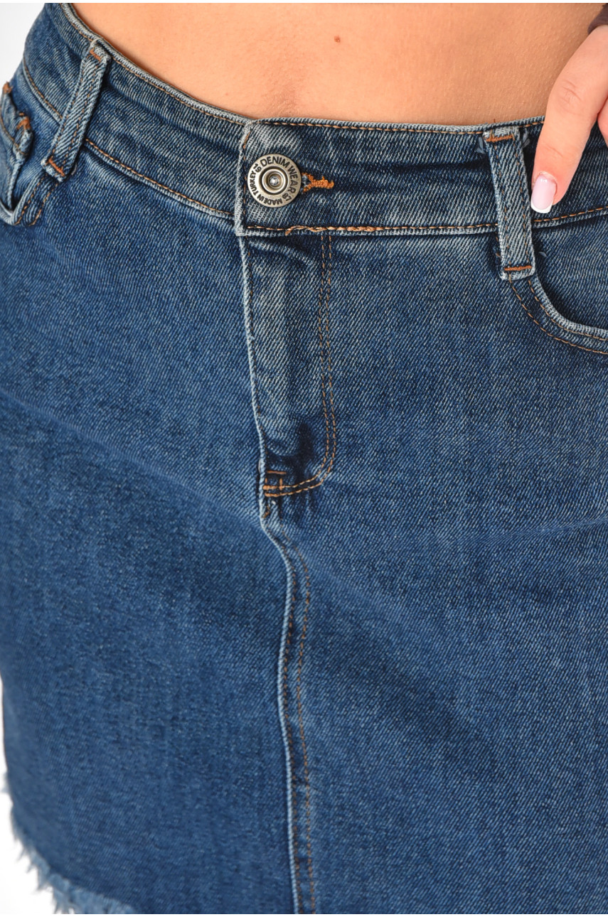 Спідниця жіноча джинсова синього кольору 4207 211088