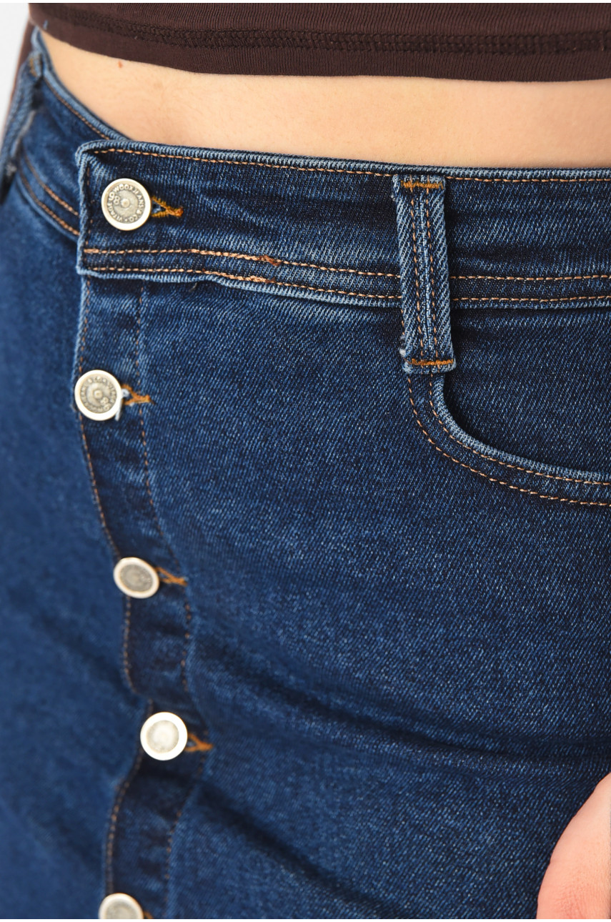 Юбка женская джинсовая синего цвета 4207 211089
