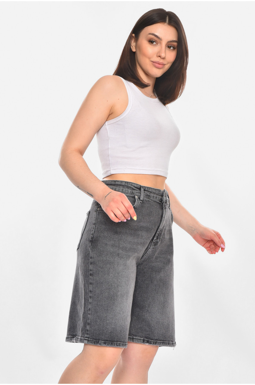 Шорти жіночі джинсові сірого кольору 5461-1 211091