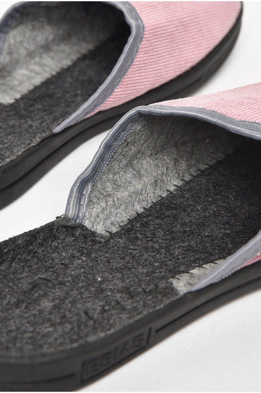 Тапочки женские розового цвета Ебіас бант 211105 Тапочки женские розового цвета Ебіас бант 211105