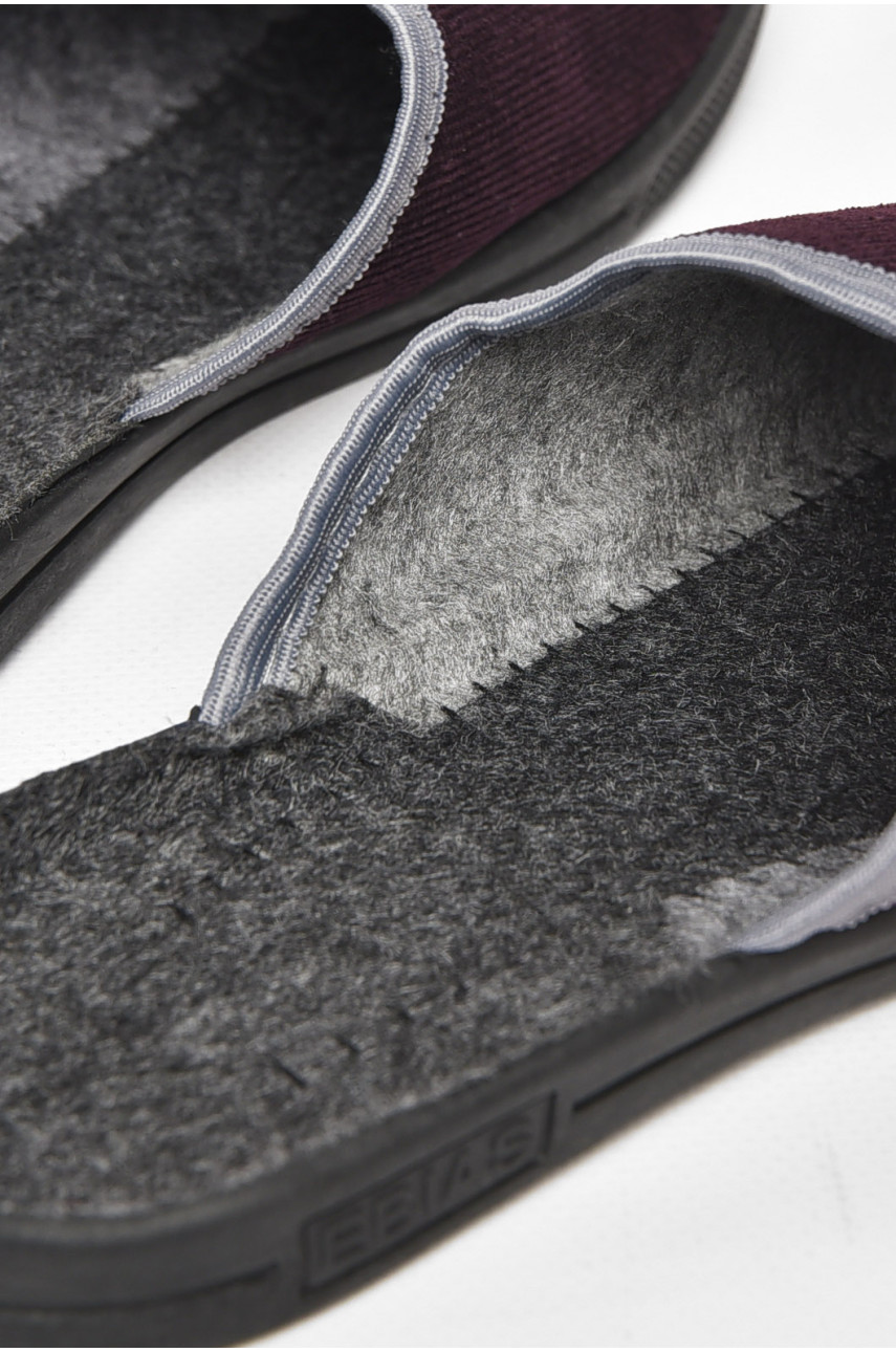 Тапочки женские темно-фиолетового цвета Ебіас бант 211107