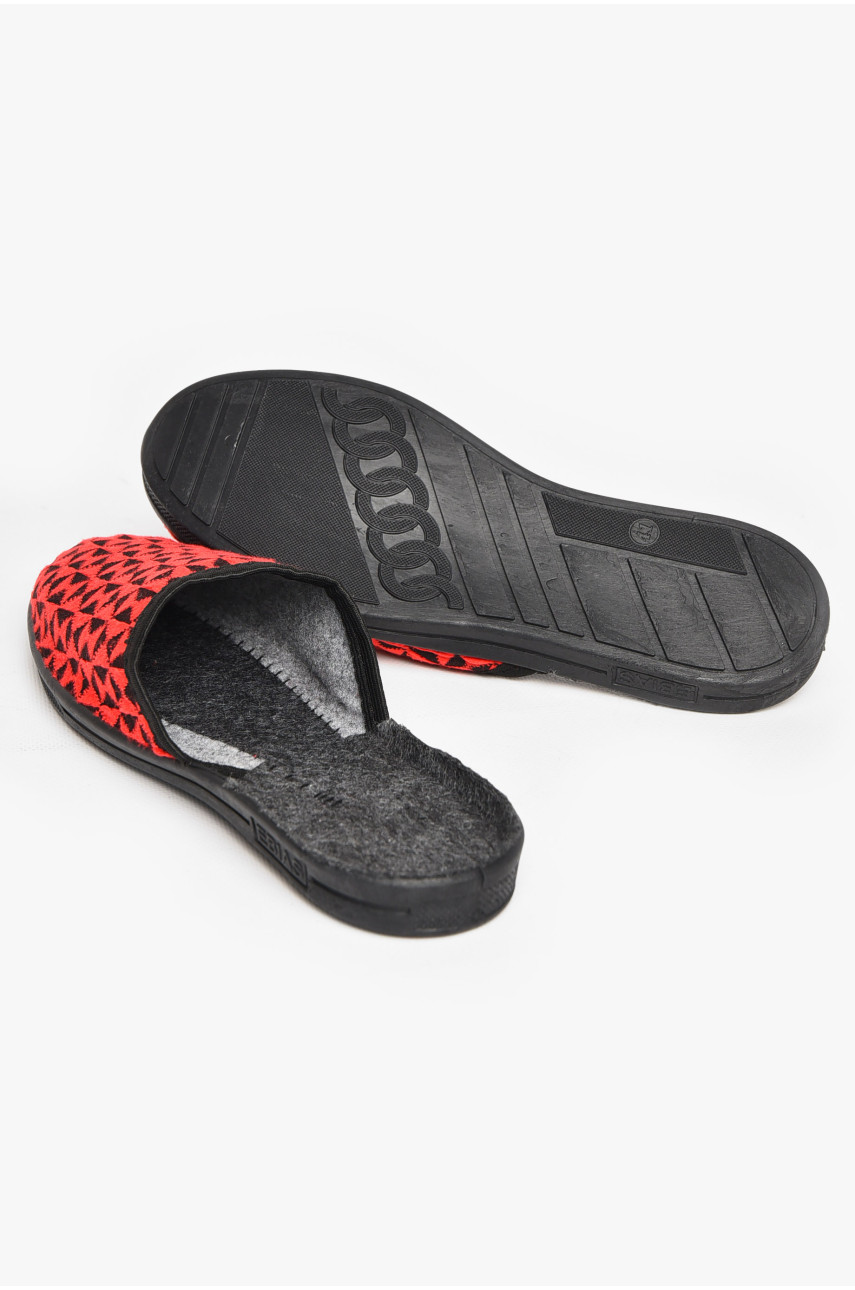 Тапочки женские красного цвета Ебіас асорті 211114