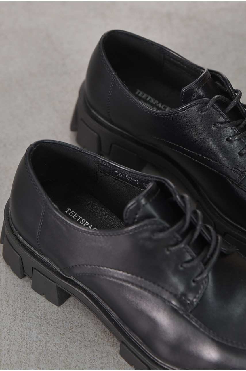 Лофери жіночі чорного кольору TD222-1 211120