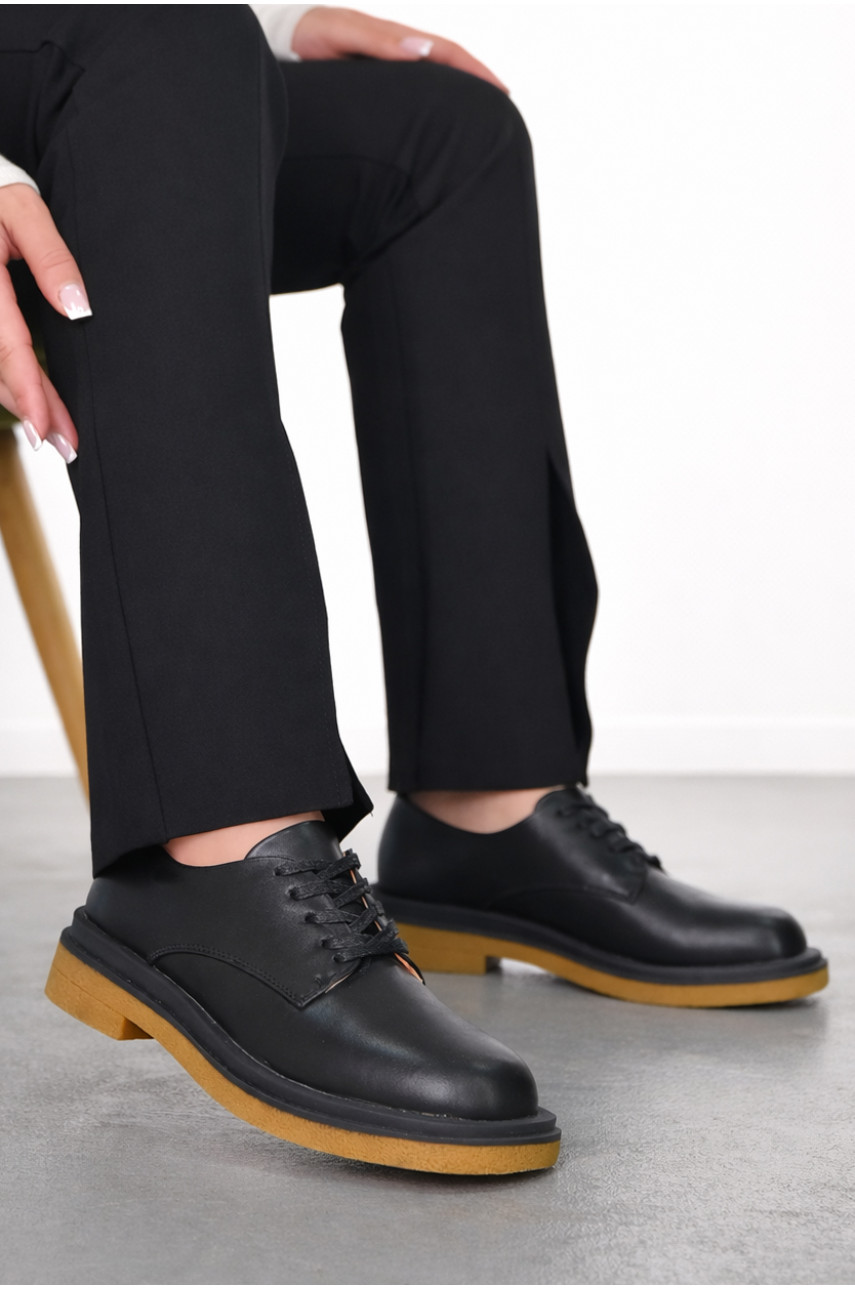 Лофери жіночі чорного кольору TD217-1 211125