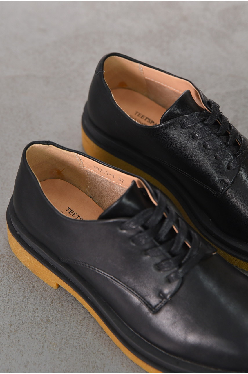 Лофери жіночі чорного кольору TD217-1 211125