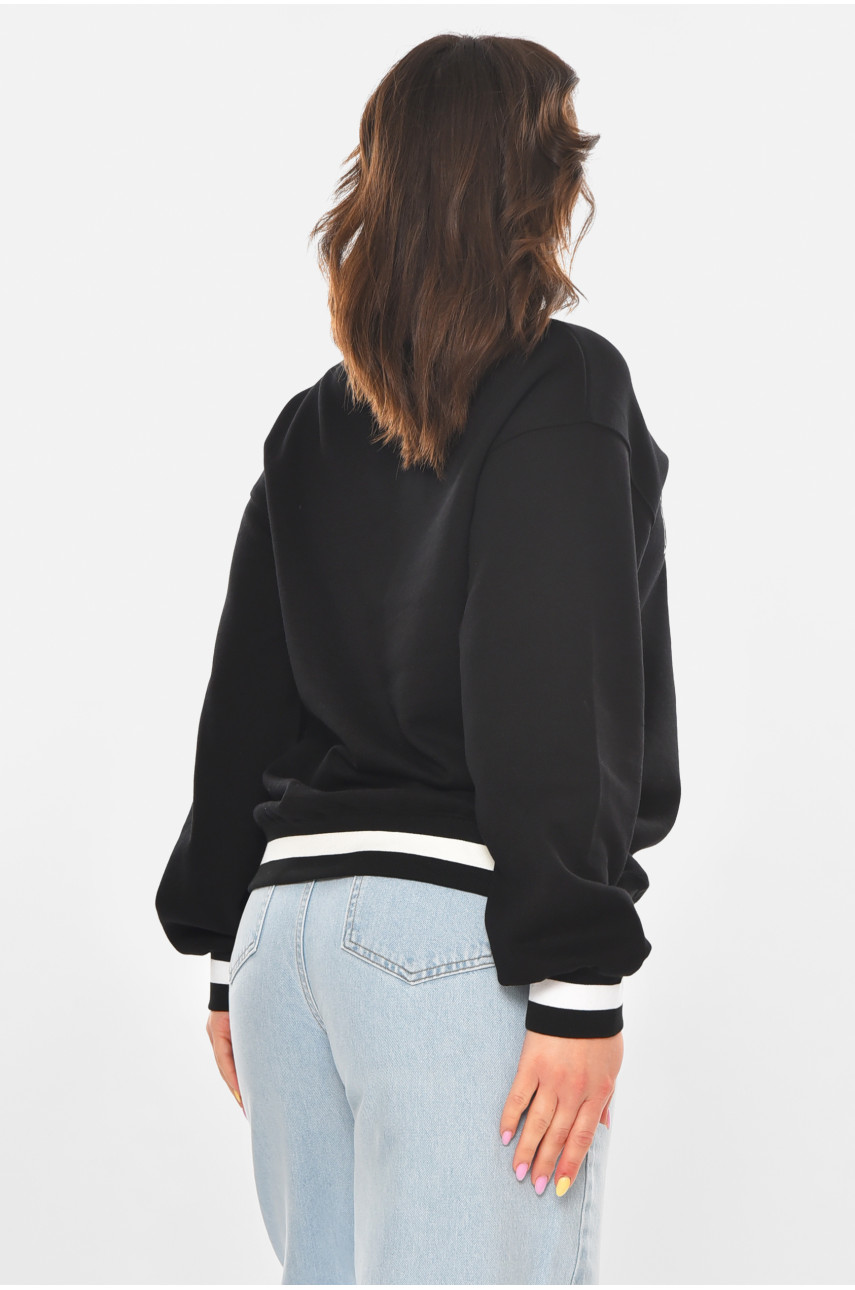 Худи женское черного цвета с принтом 25049 211139 Худи женское черного цвета с принтом 25049 211139