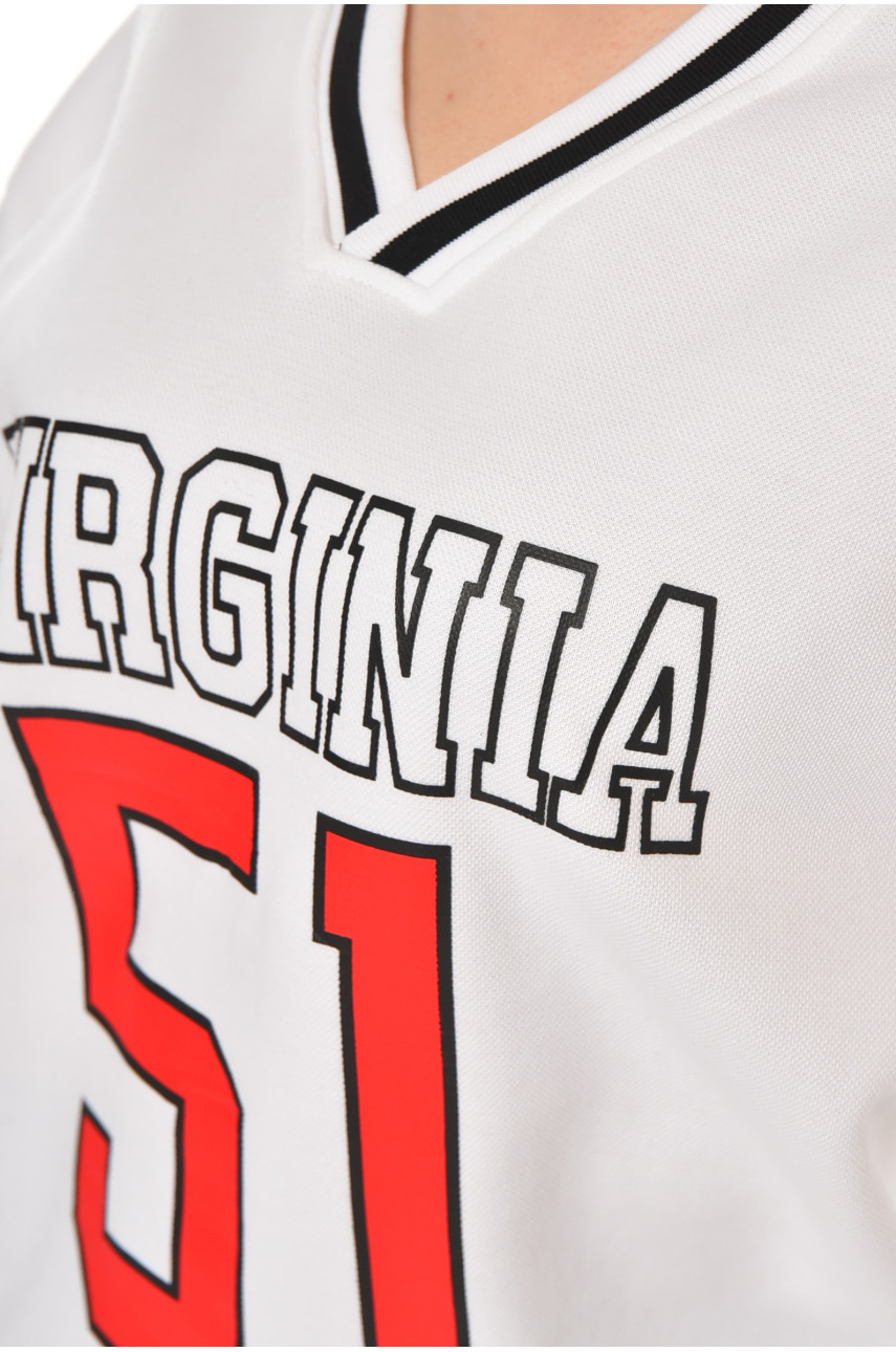 Худи женское белого цвета с принтом 25049 211142 Худи женское белого цвета с принтом 25049 211142