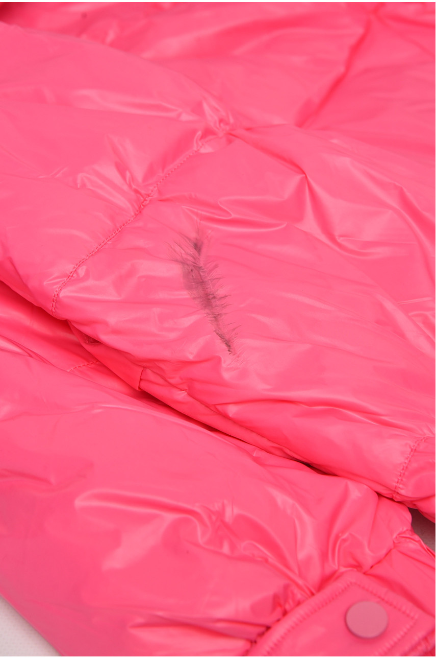 Куртка женская демисезонная малинового цвета Уценка 082 211143