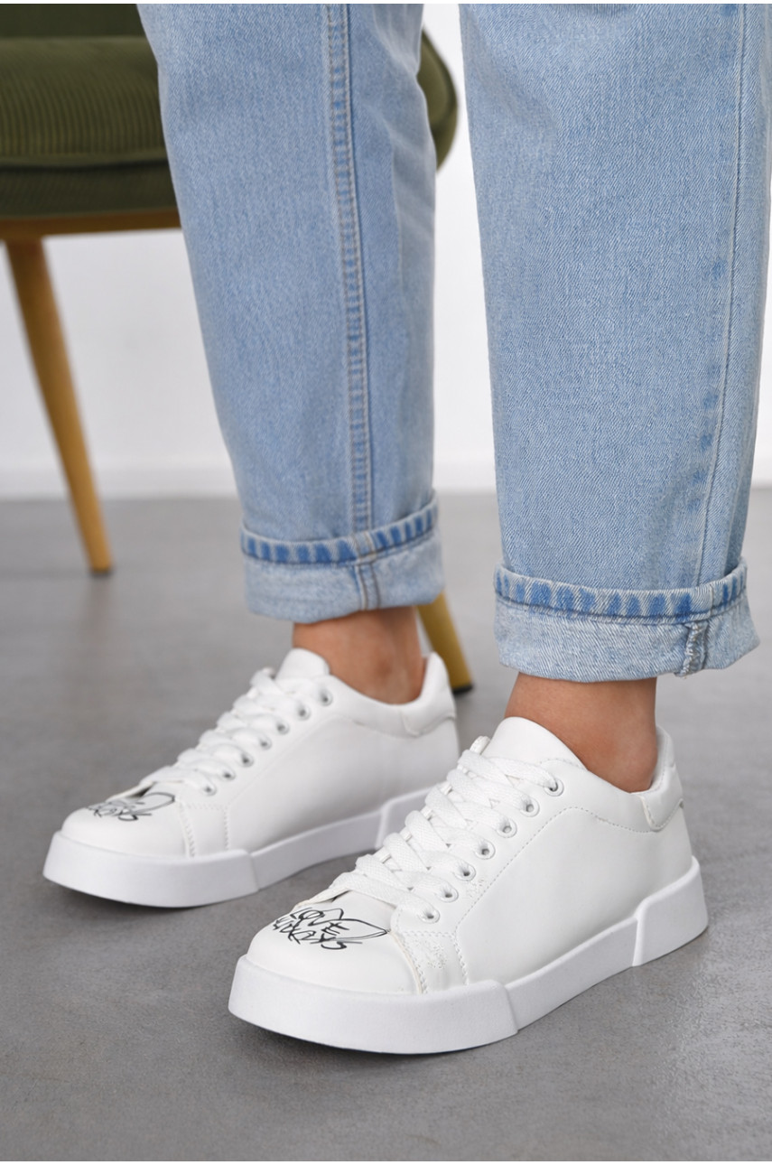 Кроссовки женские белого цвета 533-698 211144