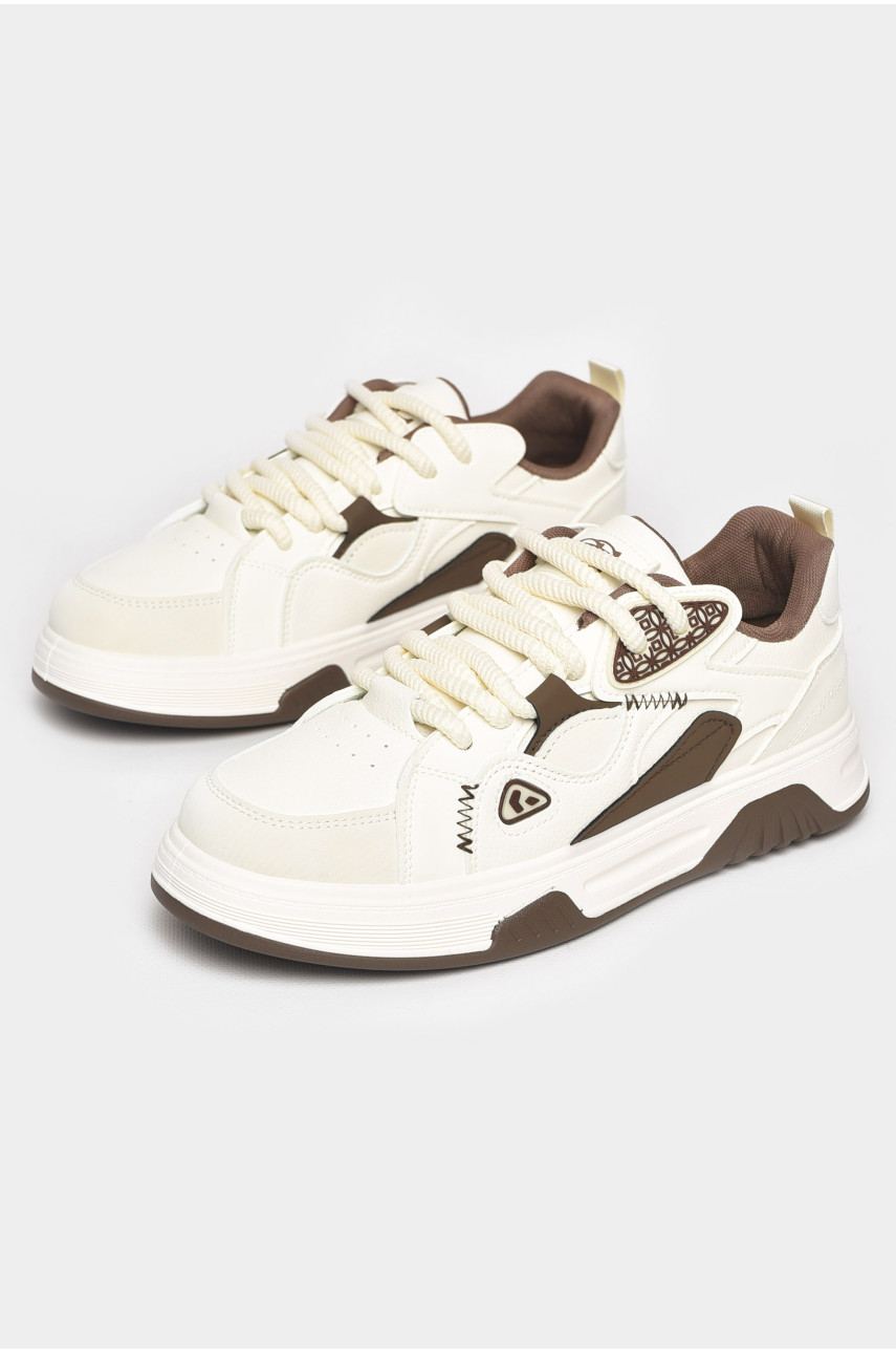 Кроссовки мужские белого цвета на шнуровке нк89-2 211151