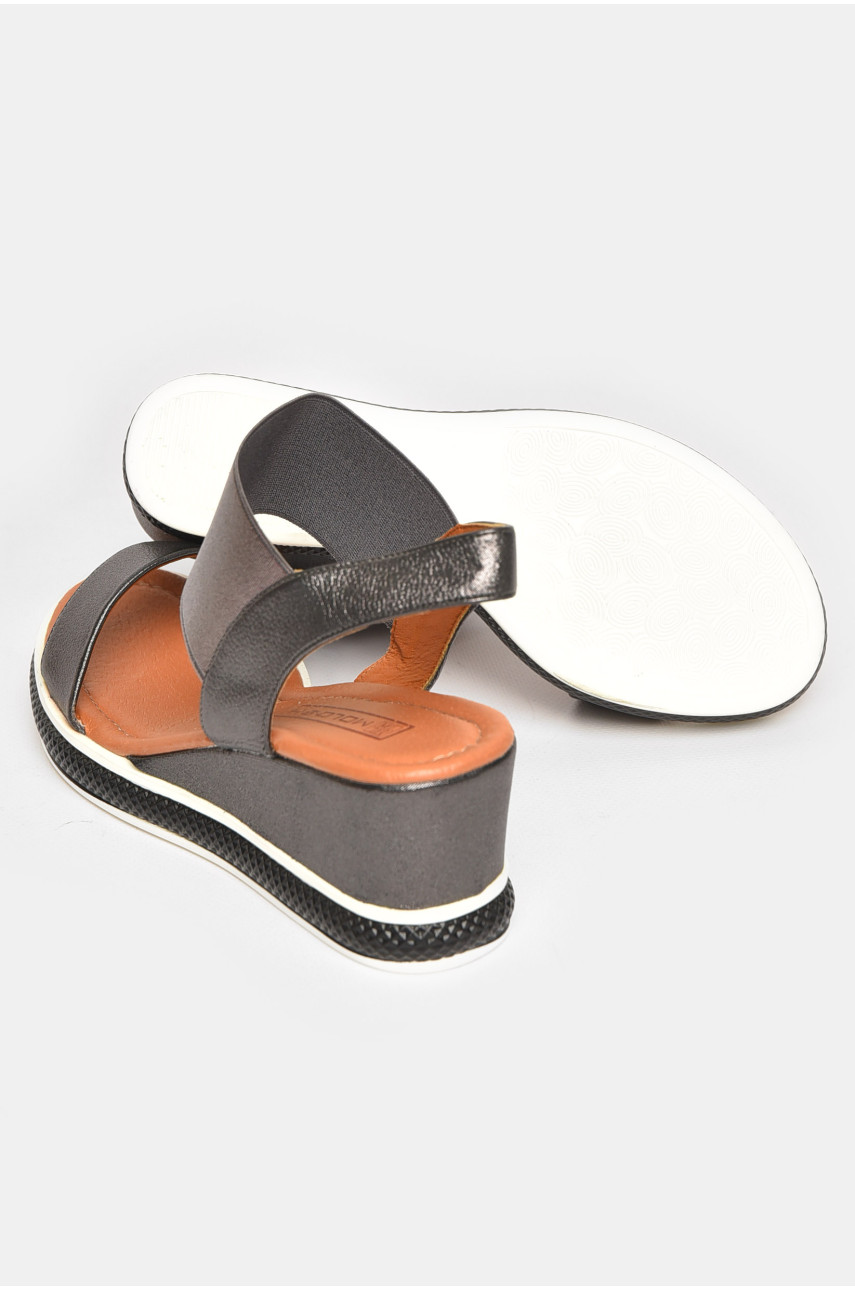 Босоножки женские серого цвета 995-L 211159 Босоножки женские серого цвета 995-L 211159