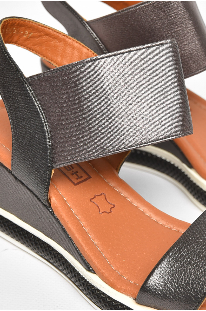 Босоножки женские серого цвета 995-L 211159 Босоножки женские серого цвета 995-L 211159