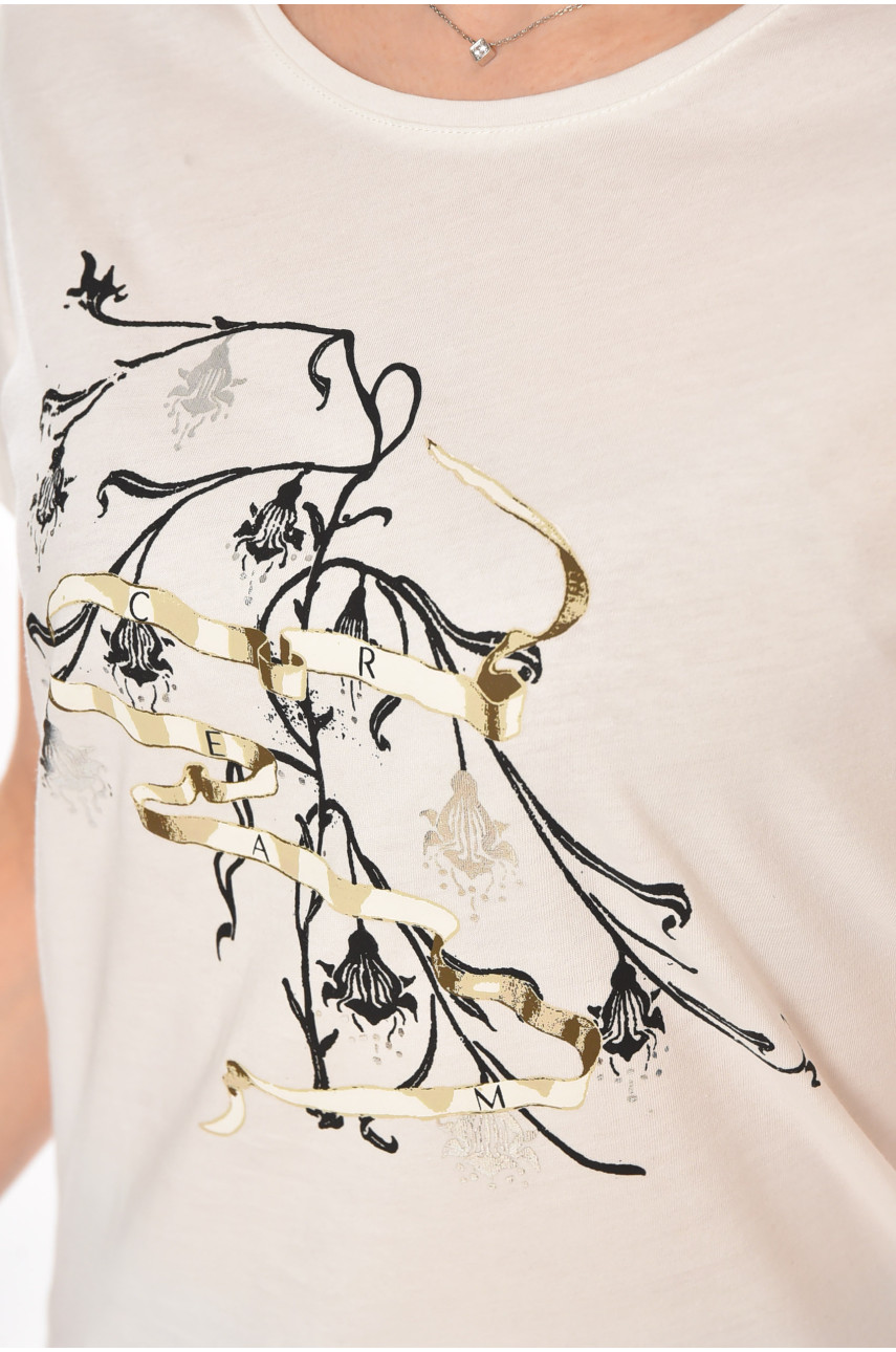 Футболка женская белого цвета 211176 Футболка женская белого цвета 211176