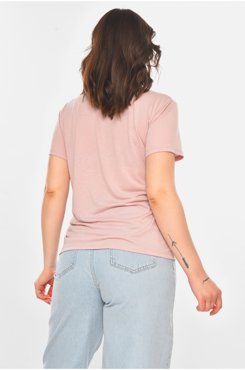 Футболка женская темно-розового цвета 211188