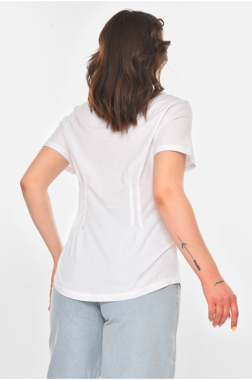 Футболка женская белого цвета 211199 Футболка женская белого цвета 211199