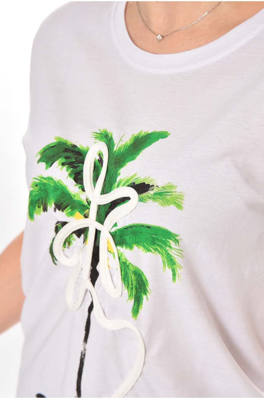 Футболка женская белого цвета 211201