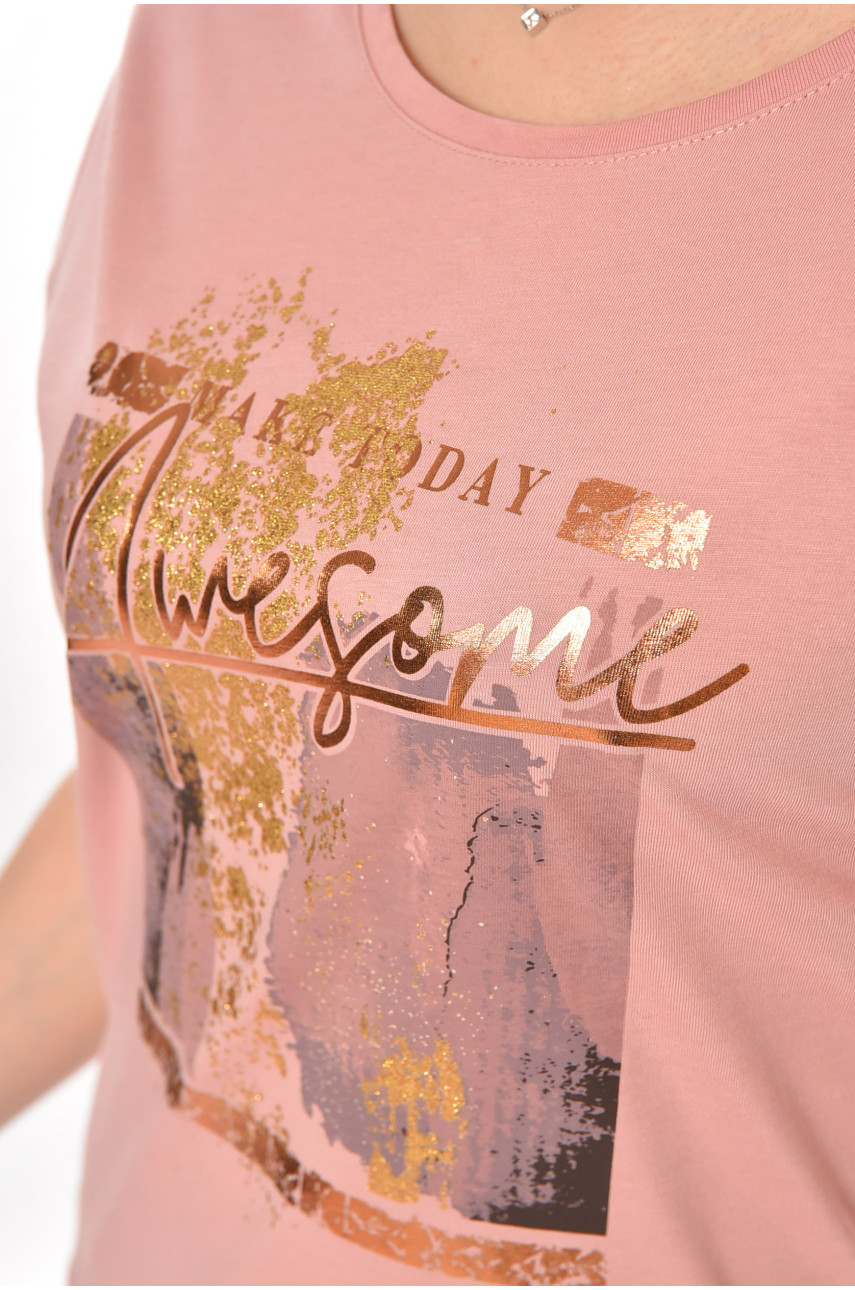 Футболка женская розового цвета 211210