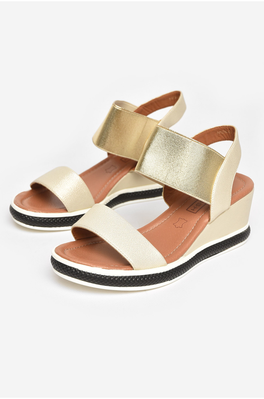 Босоножки женские бежевого цвета 995-L-3 211218