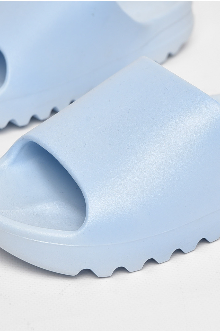 Шлепанцы резиновые женские голубого цвета 9017-6 211239 Шлепанцы резиновые женские голубого цвета 9017-6 211239