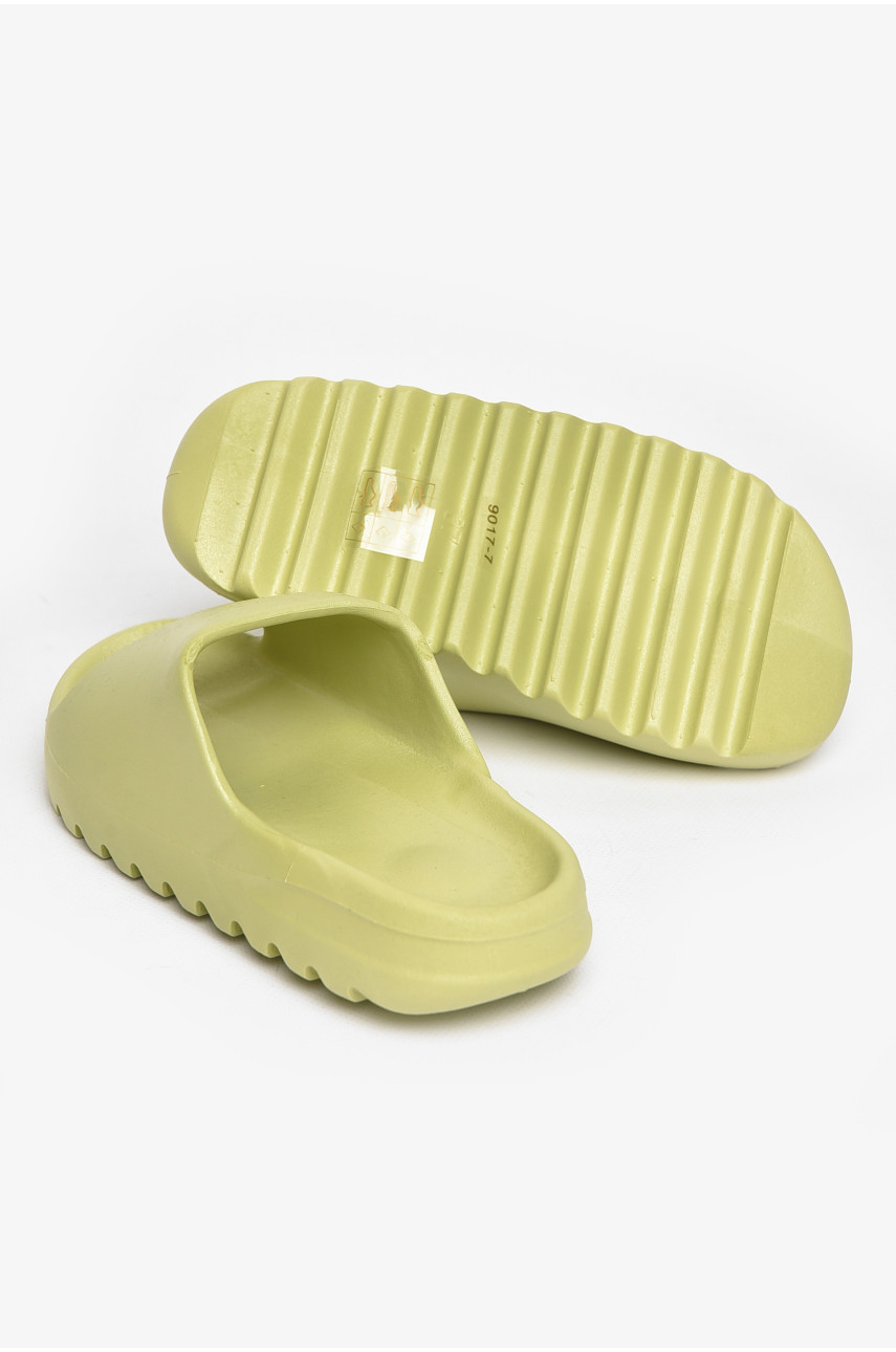 Шлепанцы резиновые женские оливкового цвета 9017-7 211241 Шлепанцы резиновые женские оливкового цвета 9017-7 211241