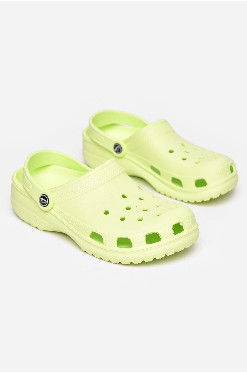Крокси дитячі салатового кольору 3001-3 211248