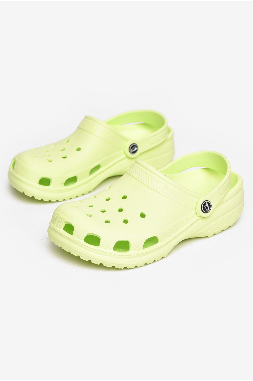 Крокси дитячі салатового кольору 3001-3 211248