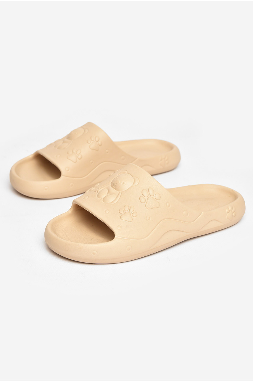 Шлепанцы пена женские бежевого цвета 5066-2 211250