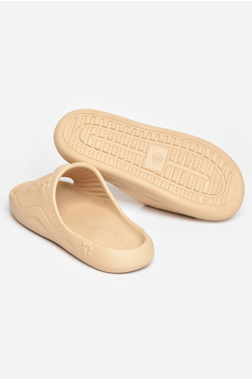 Шлепанцы пена женские бежевого цвета 5066-2 211250 Шлепанцы пена женские бежевого цвета 5066-2 211250