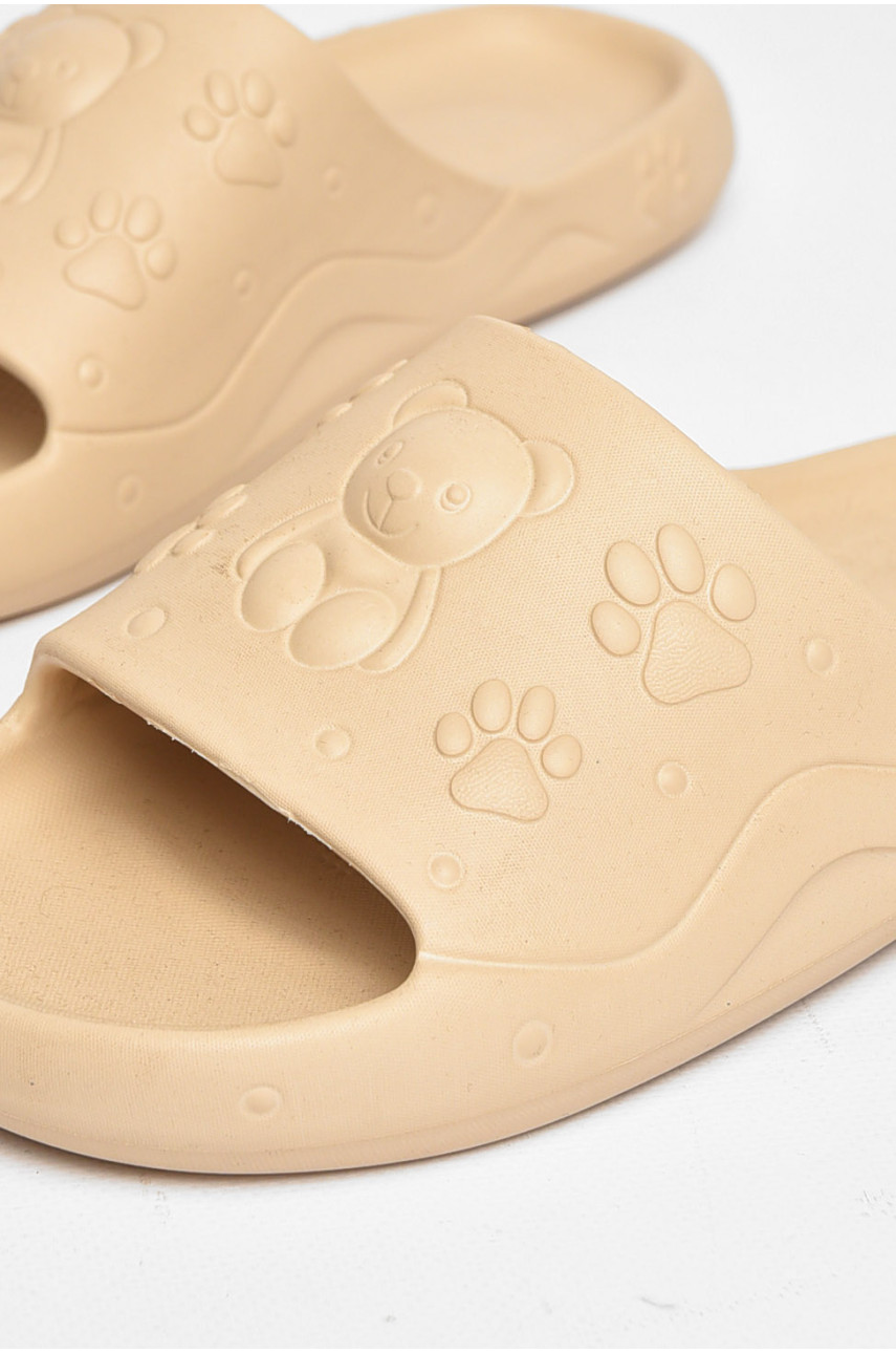 Шлепанцы пена женские бежевого цвета 5066-2 211250 Шлепанцы пена женские бежевого цвета 5066-2 211250