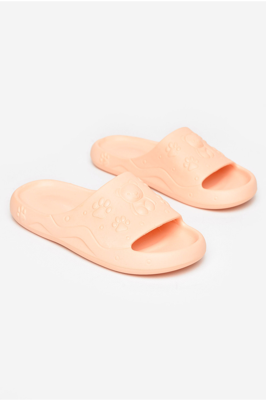 Шлепанцы пена женские светло-оранжевого цвета 5066-2 211251