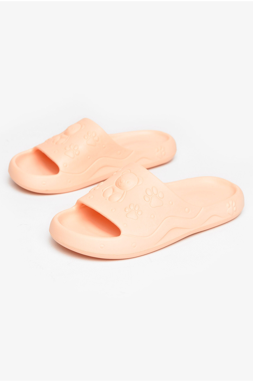Шлепанцы пена женские светло-оранжевого цвета 5066-2 211251