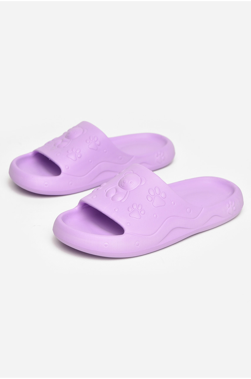 Шлепанцы пена женские сиреневого цвета 5066-2 211252