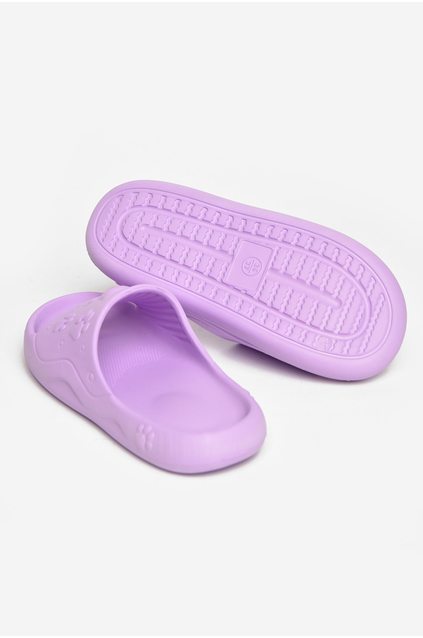 Шлепанцы пена женские сиреневого цвета 5066-2 211252 Шлепанцы пена женские сиреневого цвета 5066-2 211252