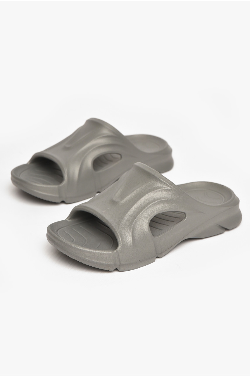 Шлепанцы пена женские серого цвета 5075-2 211253