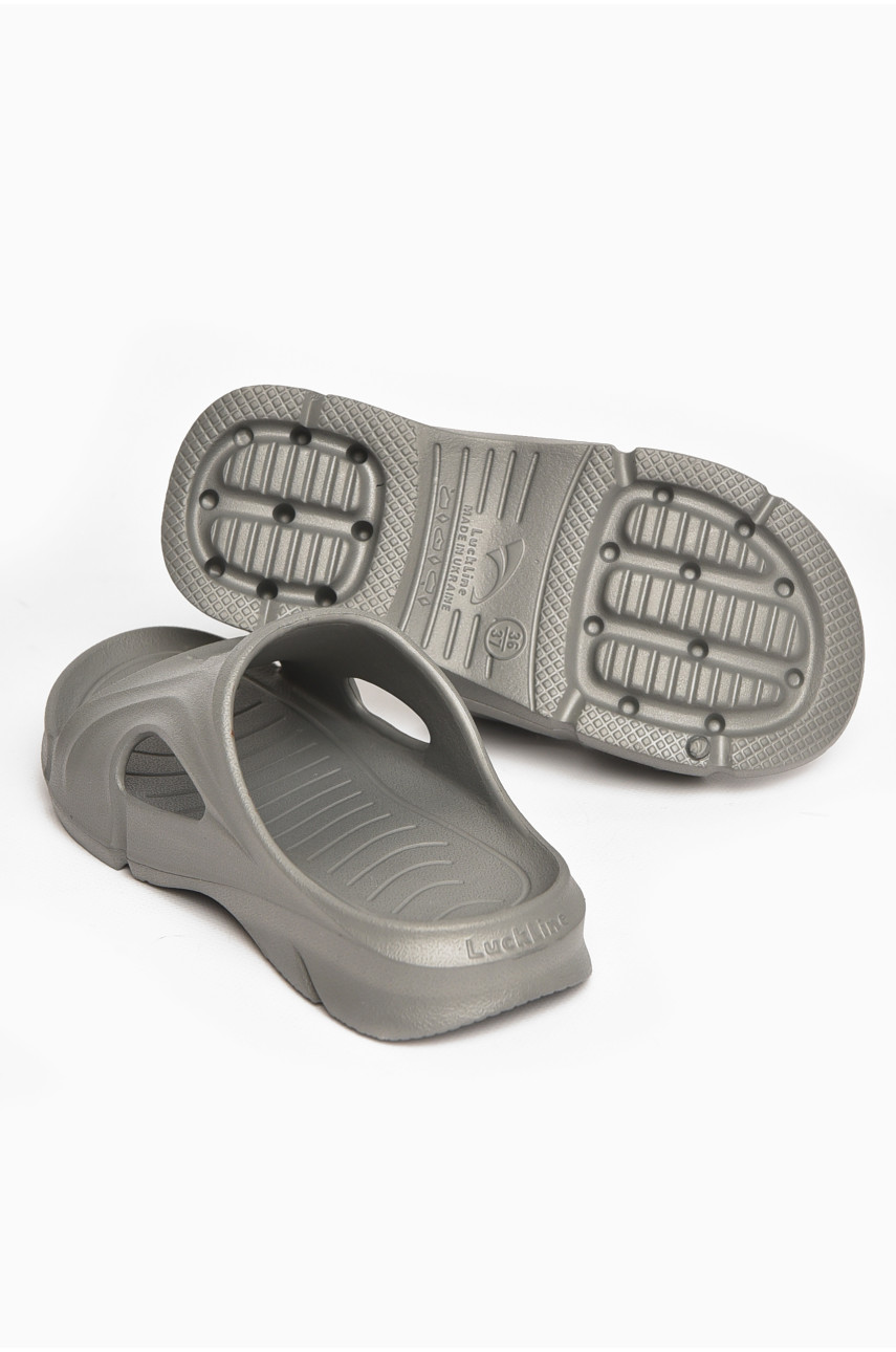 Шлепанцы пена женские серого цвета 5075-2 211253 Шлепанцы пена женские серого цвета 5075-2 211253