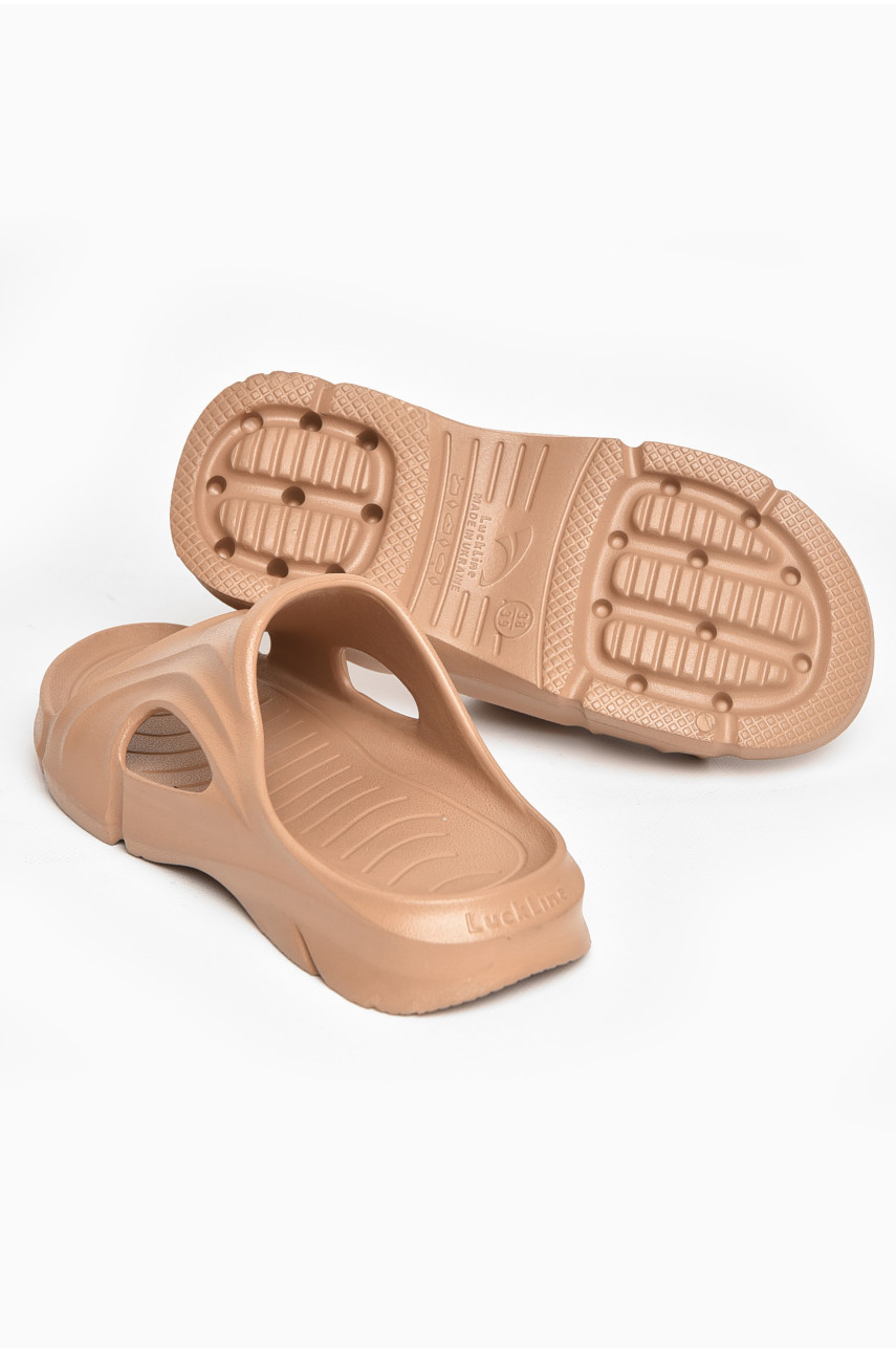 Шлепанцы пена женские коричневого цвета 5075-2 211255 Шлепанцы пена женские коричневого цвета 5075-2 211255