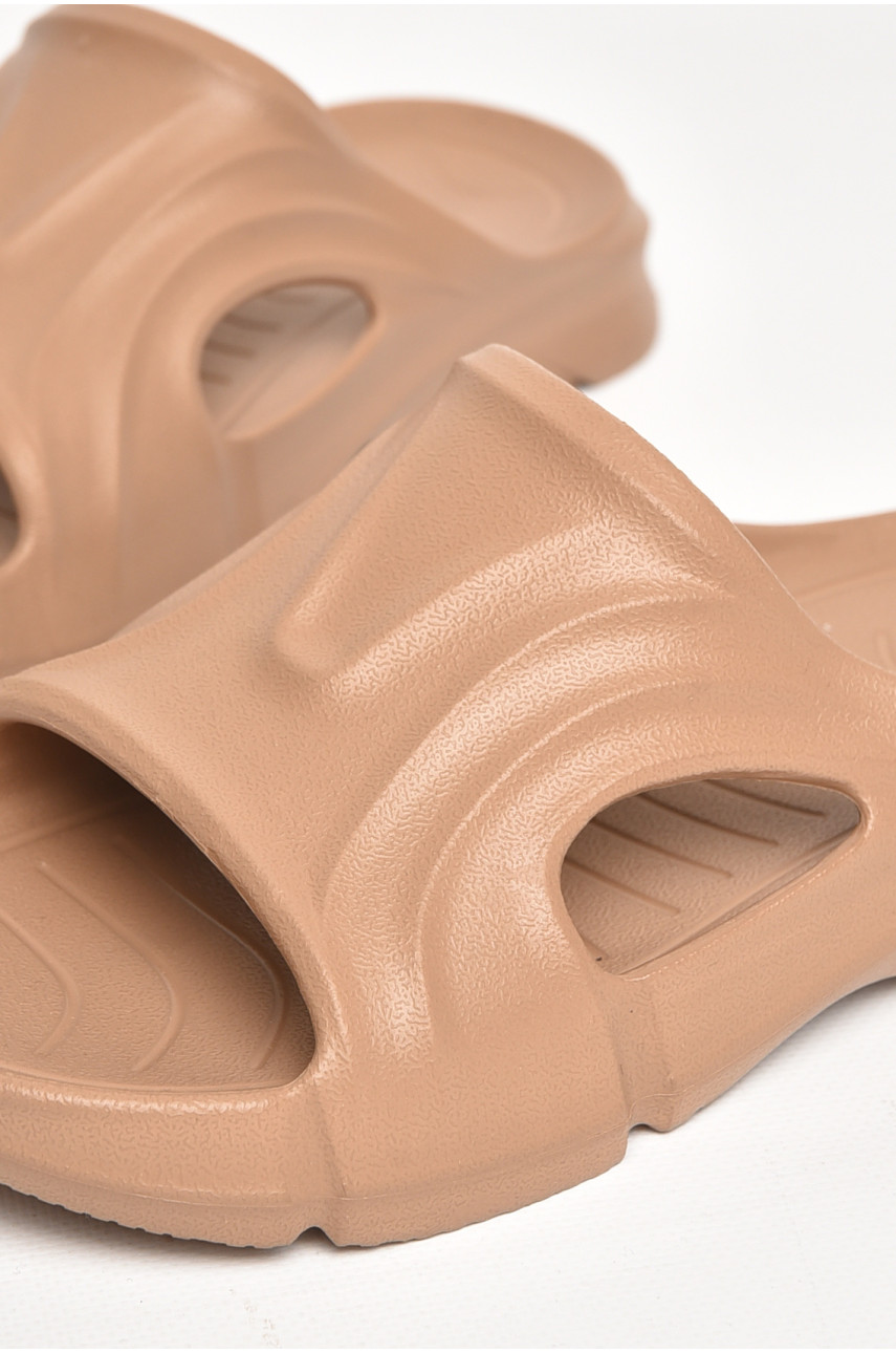 Шлепанцы пена женские коричневого цвета 5075-2 211255 Шлепанцы пена женские коричневого цвета 5075-2 211255