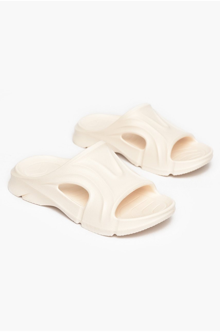 Шлепанцы пена женские белого цвета 5075-2 211259