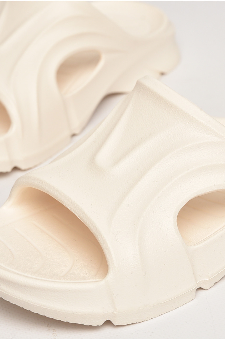 Шлепанцы пена женские белого цвета 5075-2 211259 Шлепанцы пена женские белого цвета 5075-2 211259