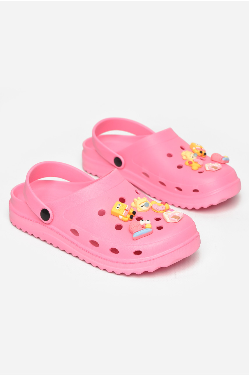 Кроксы женские розового цвета 5166-2 211261