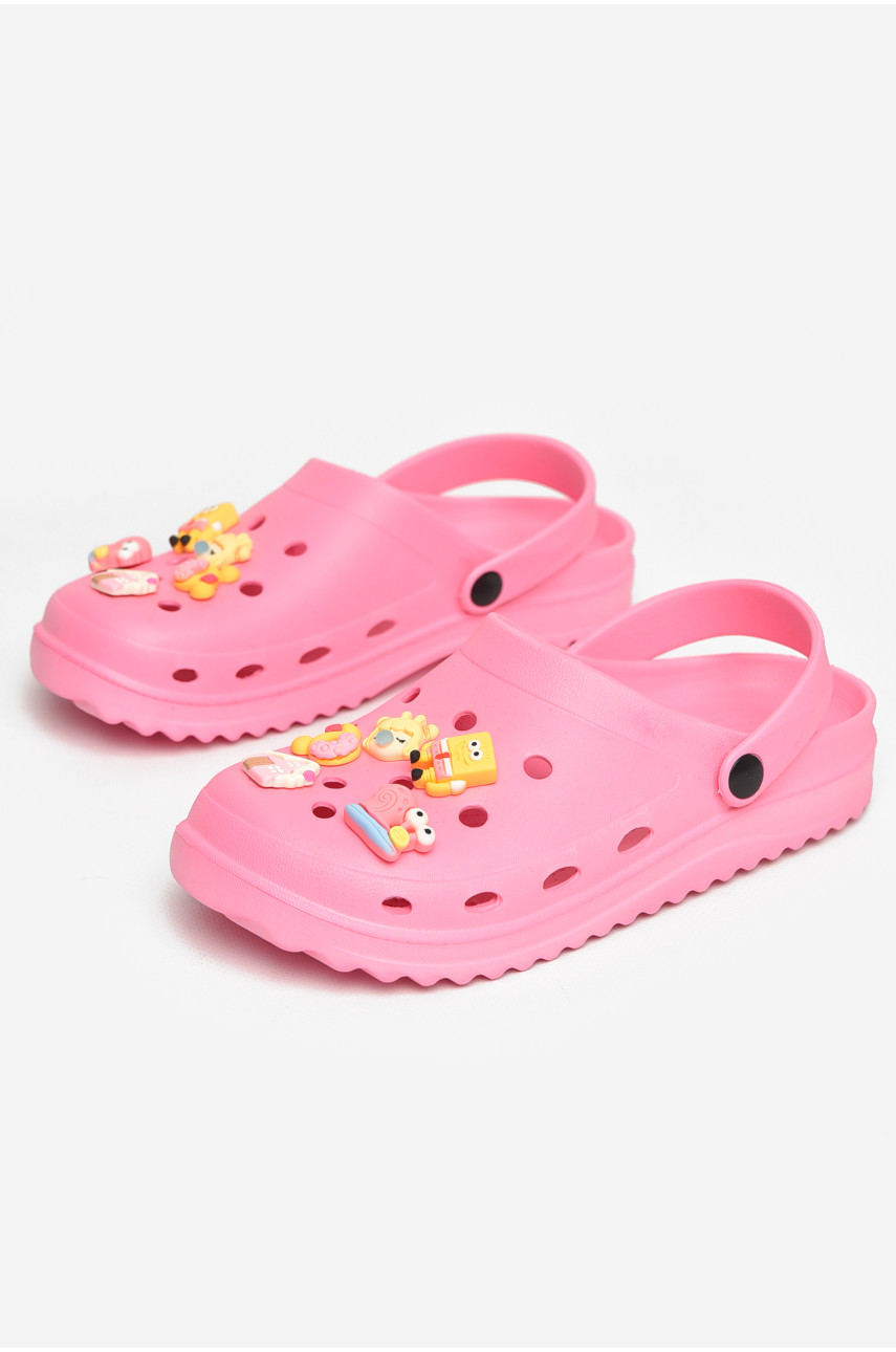 Кроксы женские розового цвета 5166-2 211261