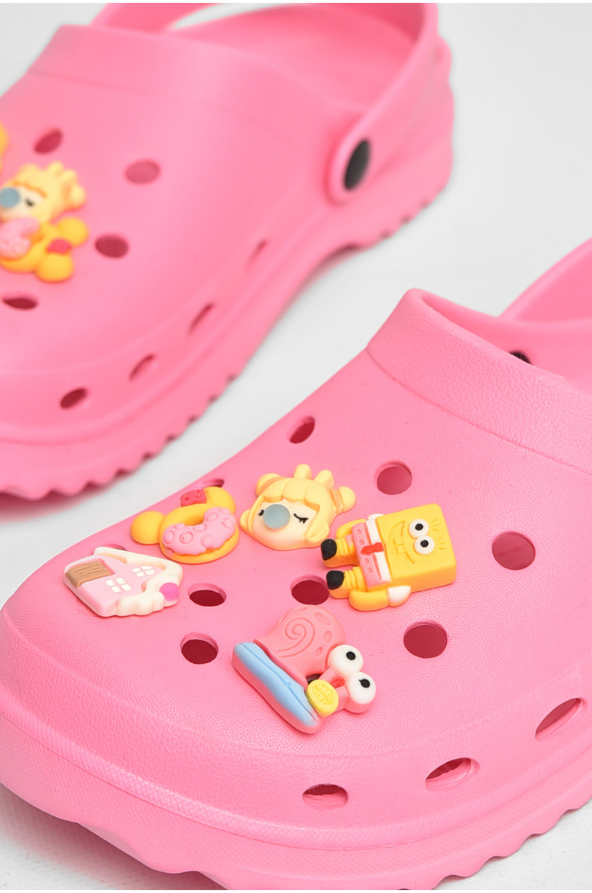 Кроксы женские розового цвета 5166-2 211261