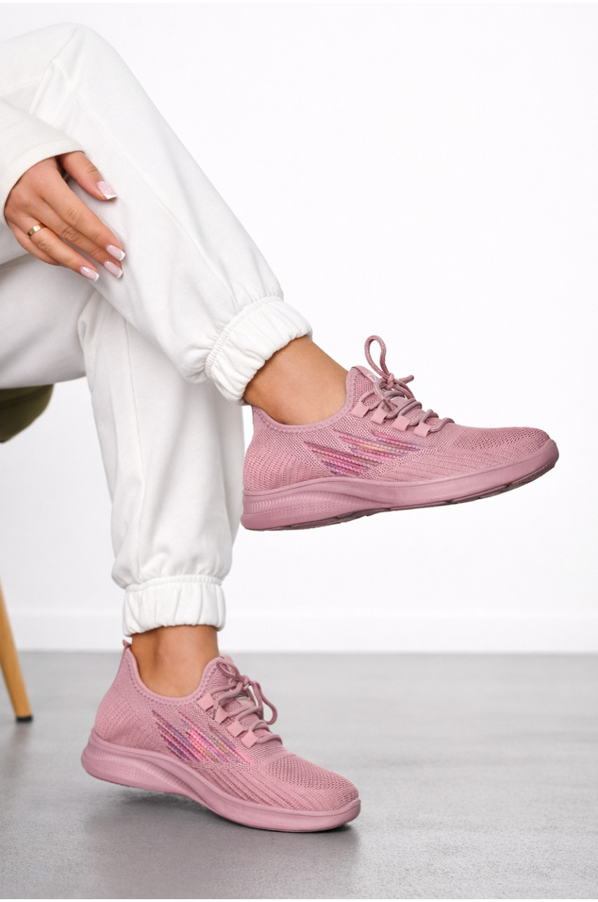 Кросівки жіночі рожевого кольору м88-8 211290