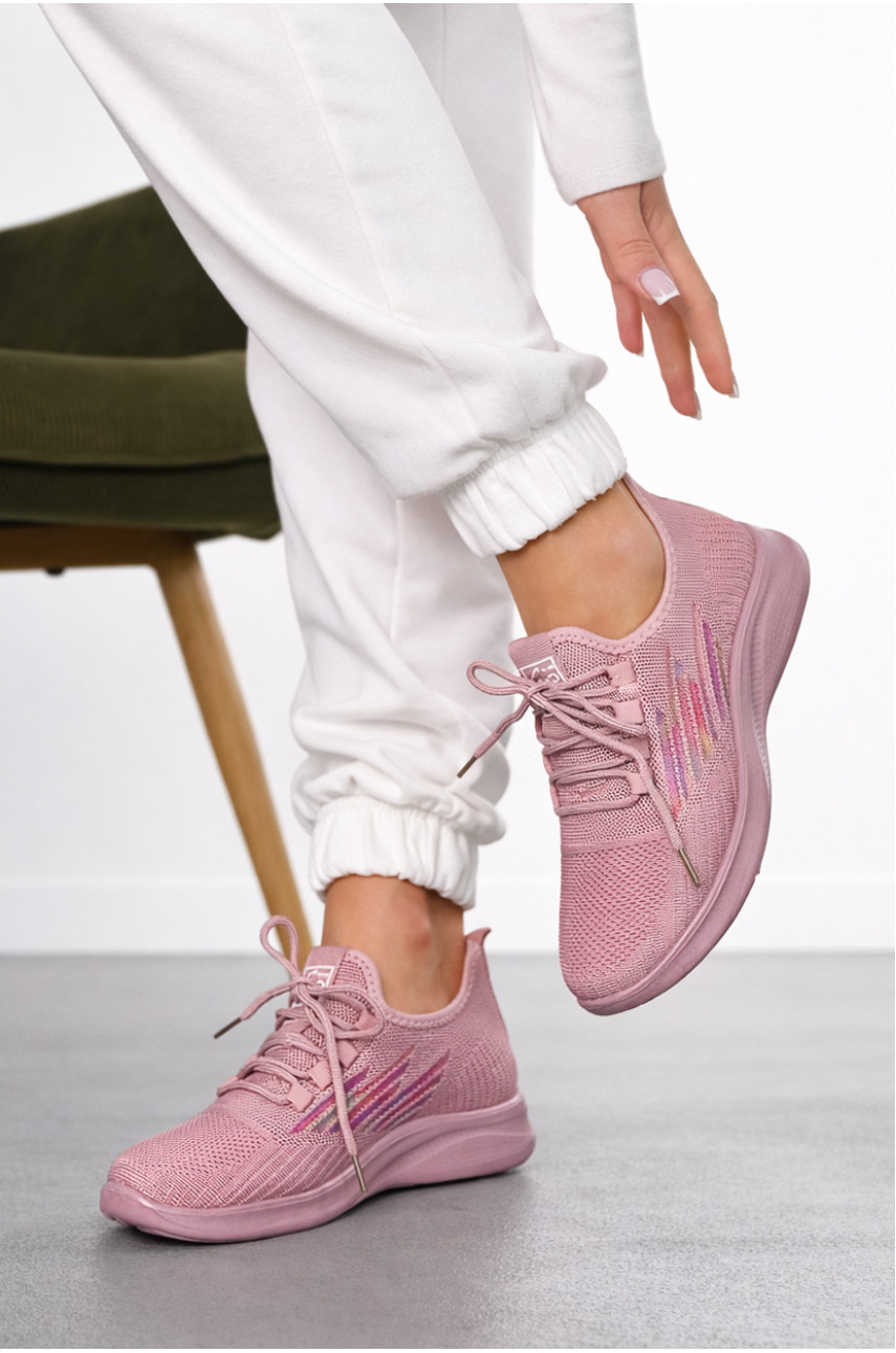 Кросівки жіночі рожевого кольору м88-8 211290