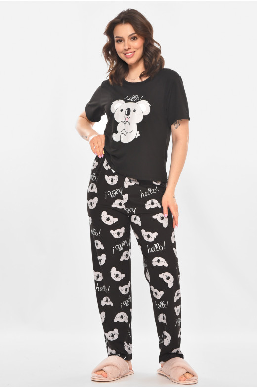 Пижама женская черного цвета 401 211373