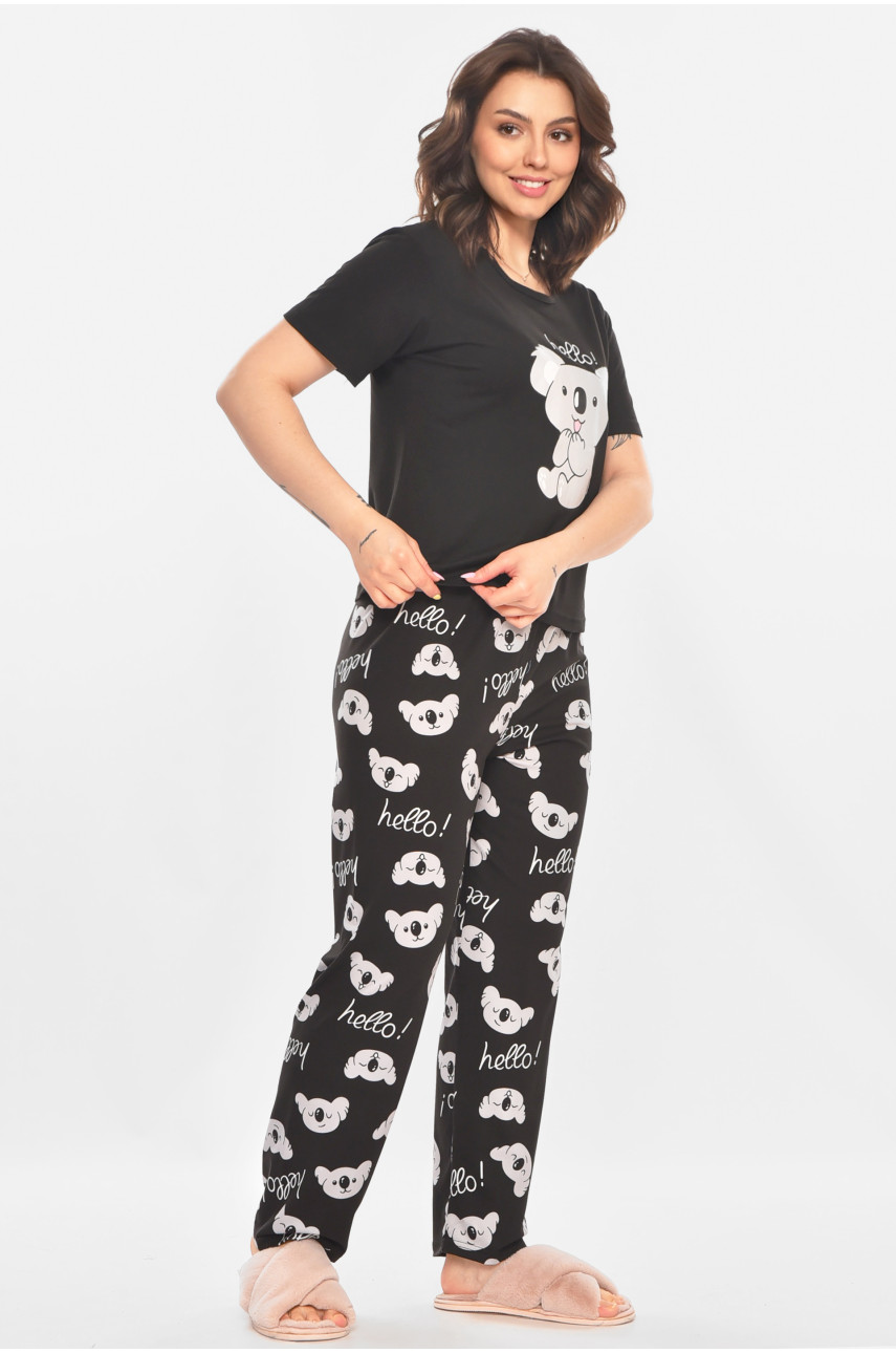 Пижама женская черного цвета 401 211373